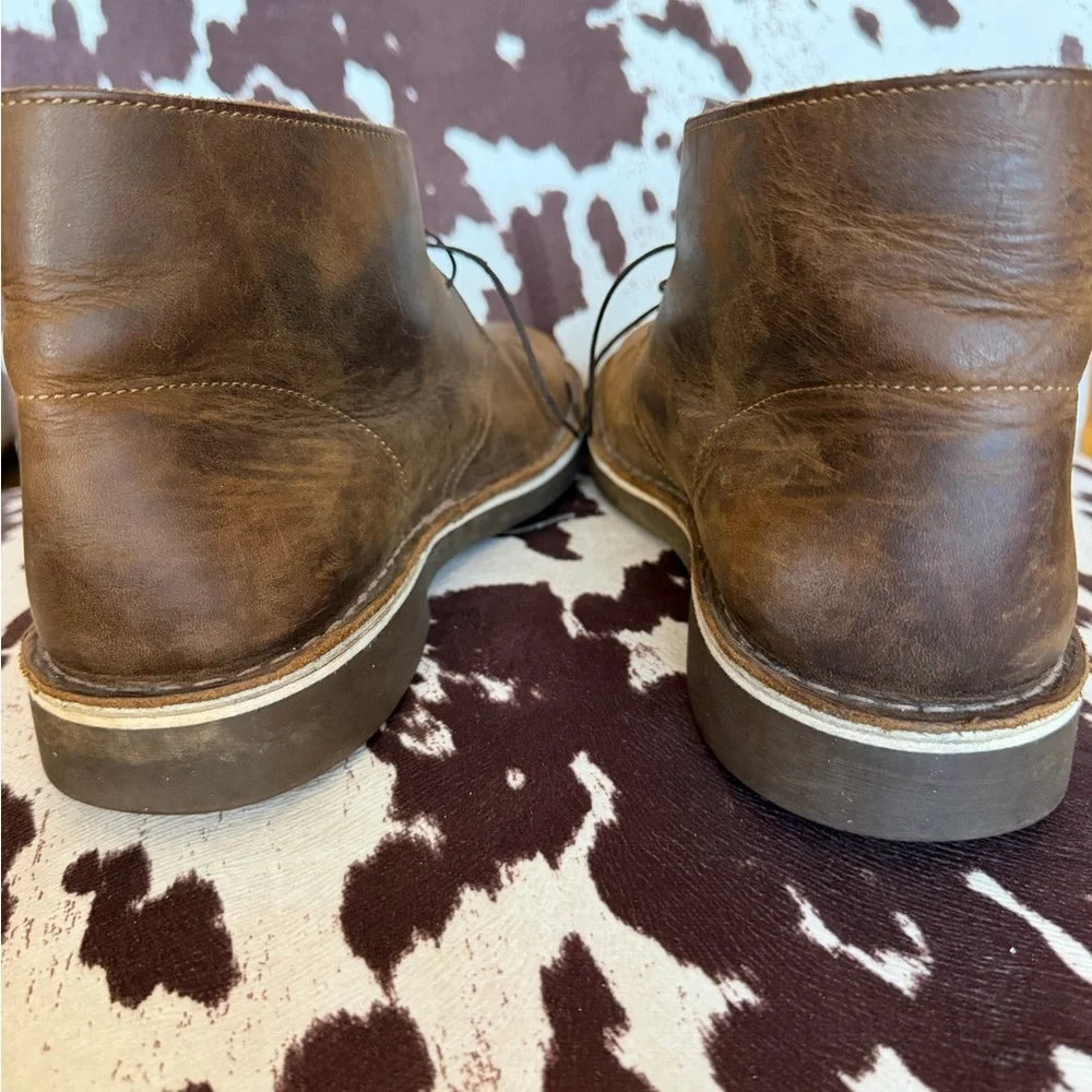 Clarks Brown Leather Chukka Boots Men's Size 10.5 Desert Boots